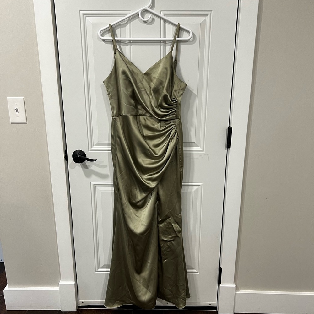 Prom/bridesmaid dress olive green